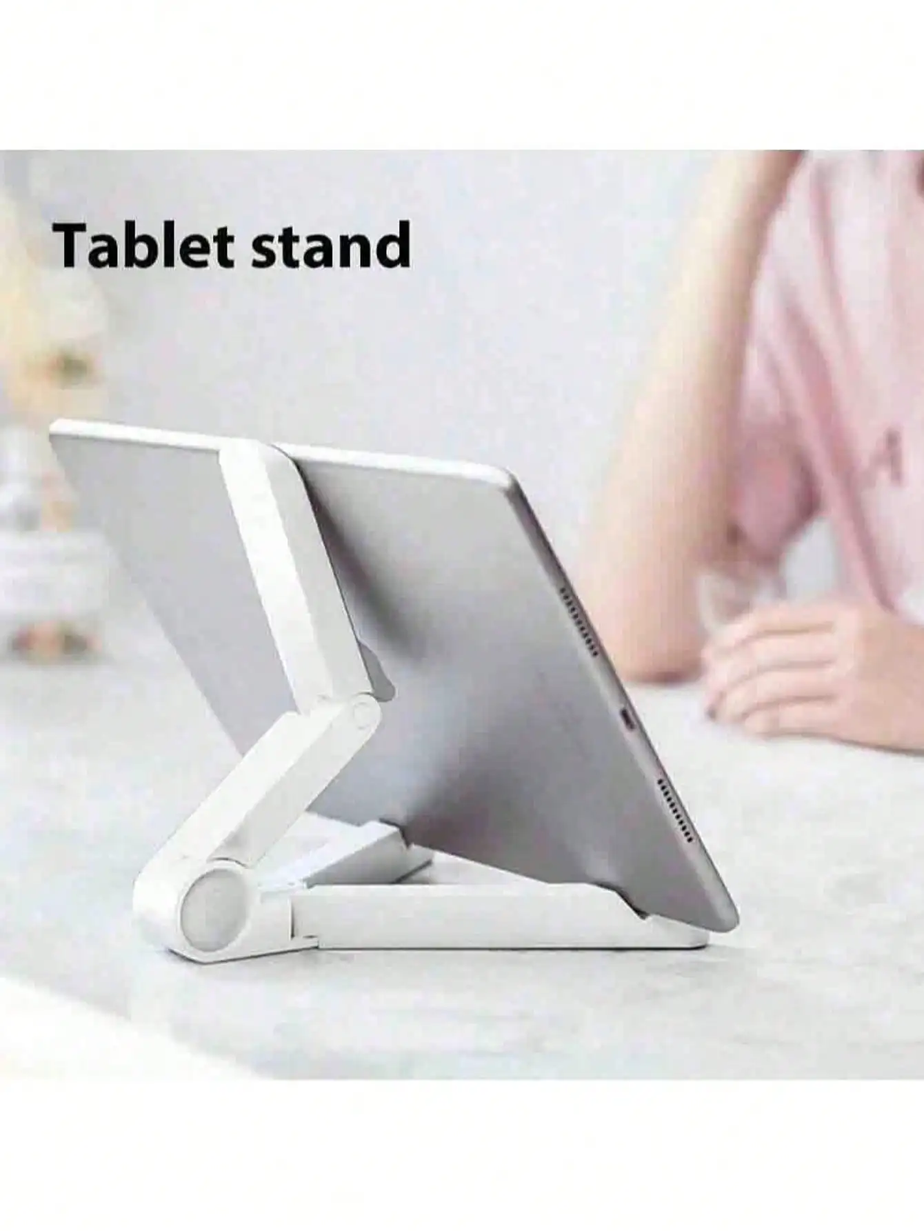 Portable Monitor Stand & Tablet Stand Holder Adjustable, Foldable, For 7 to 12 Inches Most Tablets, Kindle Fire and Smart Phones