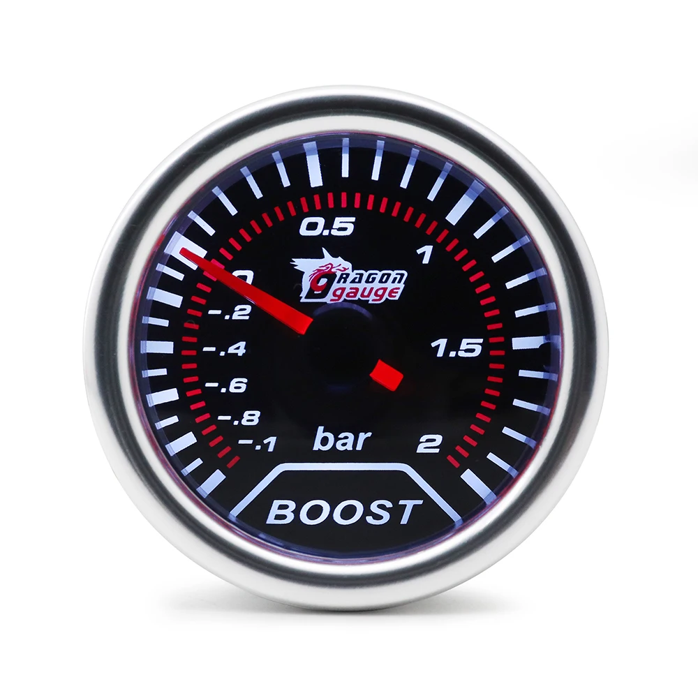 DepoTuning Boost/Water Temp/Oil Temp/Oil Press/Volts/Tachometer/Air Fuel Ratio/EGT Gauge 52mm Analog led White Case+ Gauge Pod