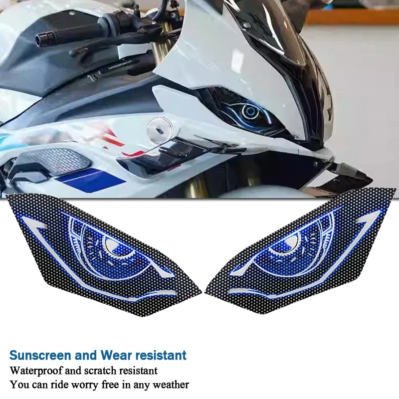 

Motorcycle Headlight Sticker For BMW S1000RR 2021 S 1000 RR 2019 s1000rr 2020 Decals Head Light Pegatinas 3D Guard