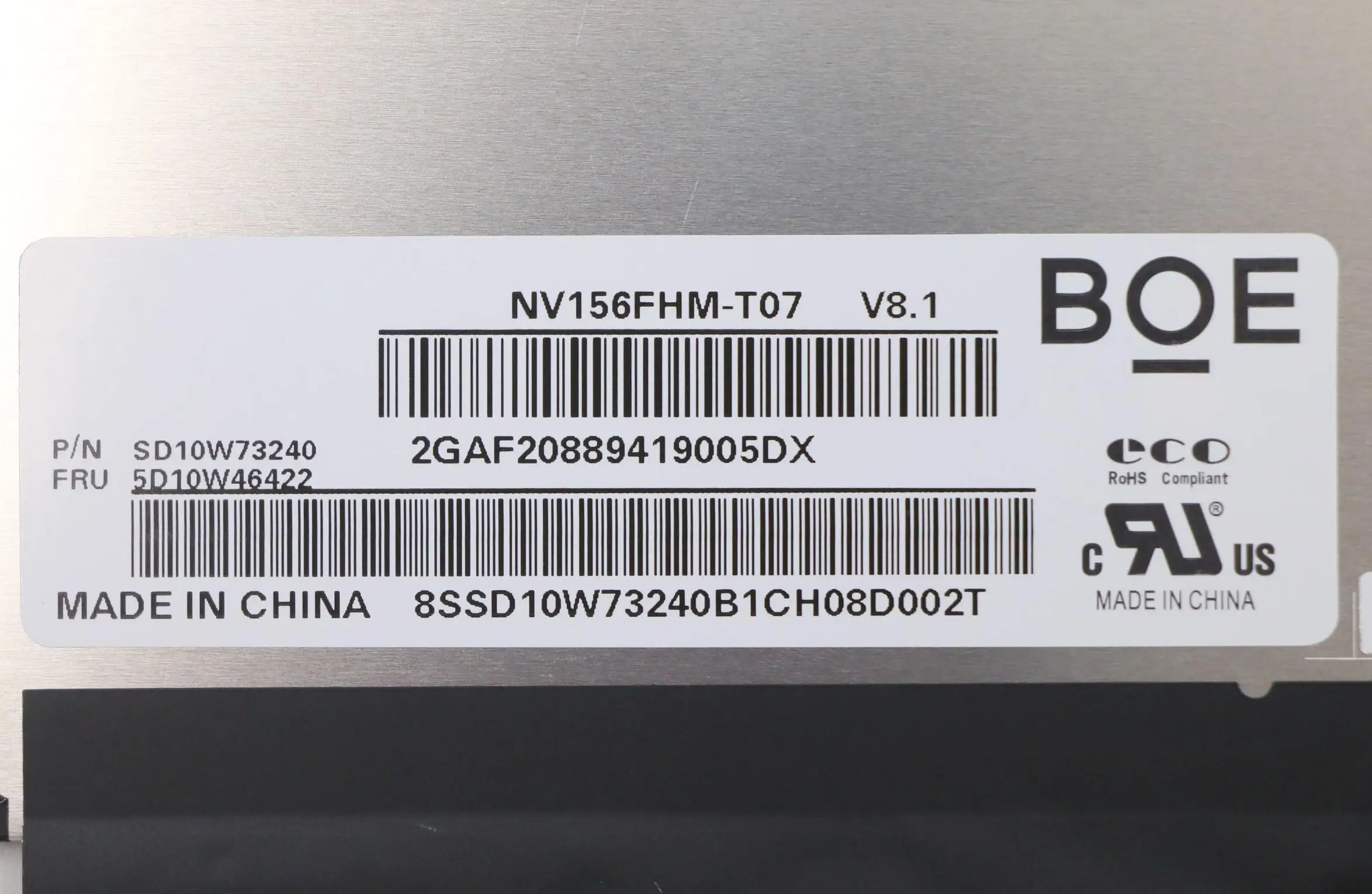 Imagem -04 - Original para Lenovo Thinkbook 15 g2 Itl São Thinkbook 15 g3 Acl g4 Iap Aba Tela Lcd Fhd Toque Nv156fhm-t07 5d10w46422 Novo
