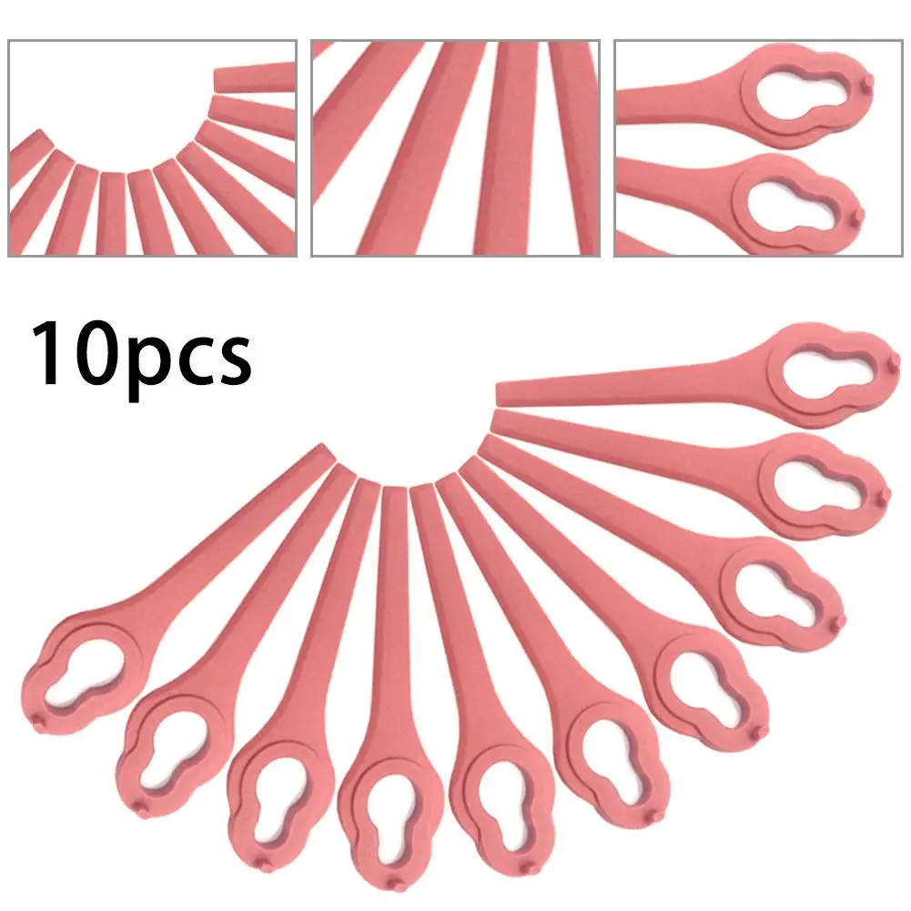 10PCS Grass Strimmer Plastic Blades For Aldi Ferrex FAR 20-1 20V/40V Cordless Lawn Mower Brush Cutter image 4