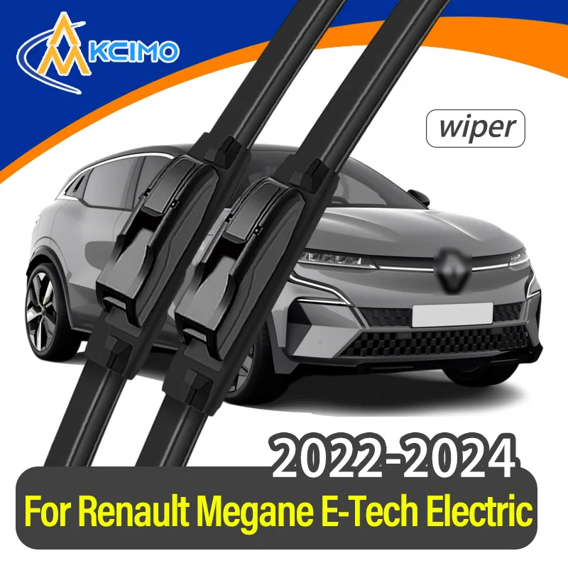 

For Renault Megane E-Tech Electric/ BCB 2022-2024 Wiper Front Wiper Blades 2pcs HD Quiet Durable Automotive Wiper Windshield