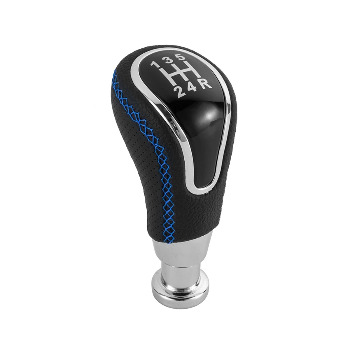 5 Speed Manual Car Gear Shift Knob Shifter Lever for Lada Vesta Granta Vaz Kalina Niva Samara Largus Chrome+Blue