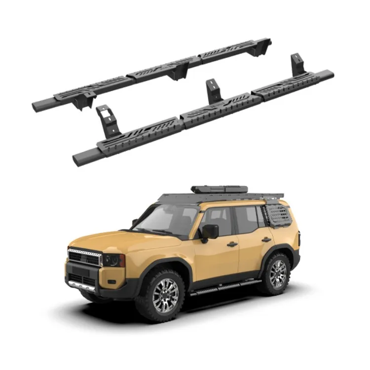 

4X4 Pickup Auto Accessories Steel Side Step Pedal Nerf Bar Running Board for Land Cruiser Prado LC250 2024 2025custom