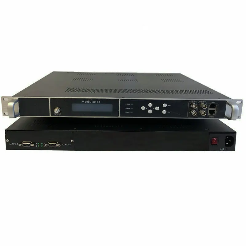 

4 Channel Av to Rf Encoder Modulator SD cvbs to Ip Asi Dvb-t Dvb-c Atsc Isdbt Dtmb Modulator Hotel DTV Front End System