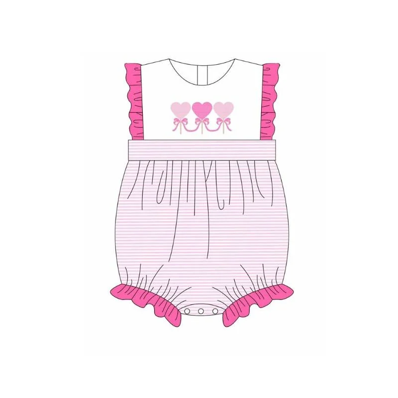 Girls Valentine's Day Outfit Sleeveless Top Lace Trousers Set Boutqiue Newborn Bodysuit Girls Dress