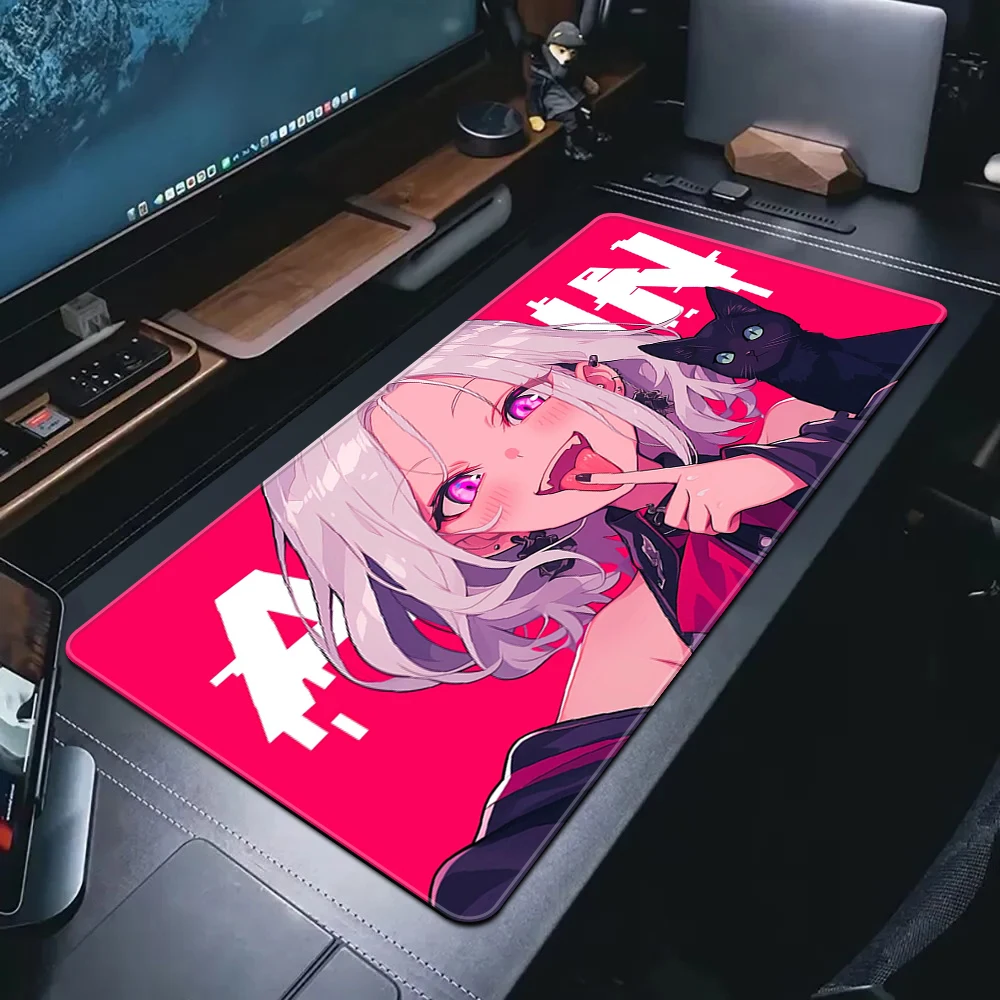 Pink Anime Girls Mouse Pad Gamer Mousepads Big Gaming Mousepad Kawaii XXL Computer Mouse Mat Cute Large Keyboard Mat Desk Pad