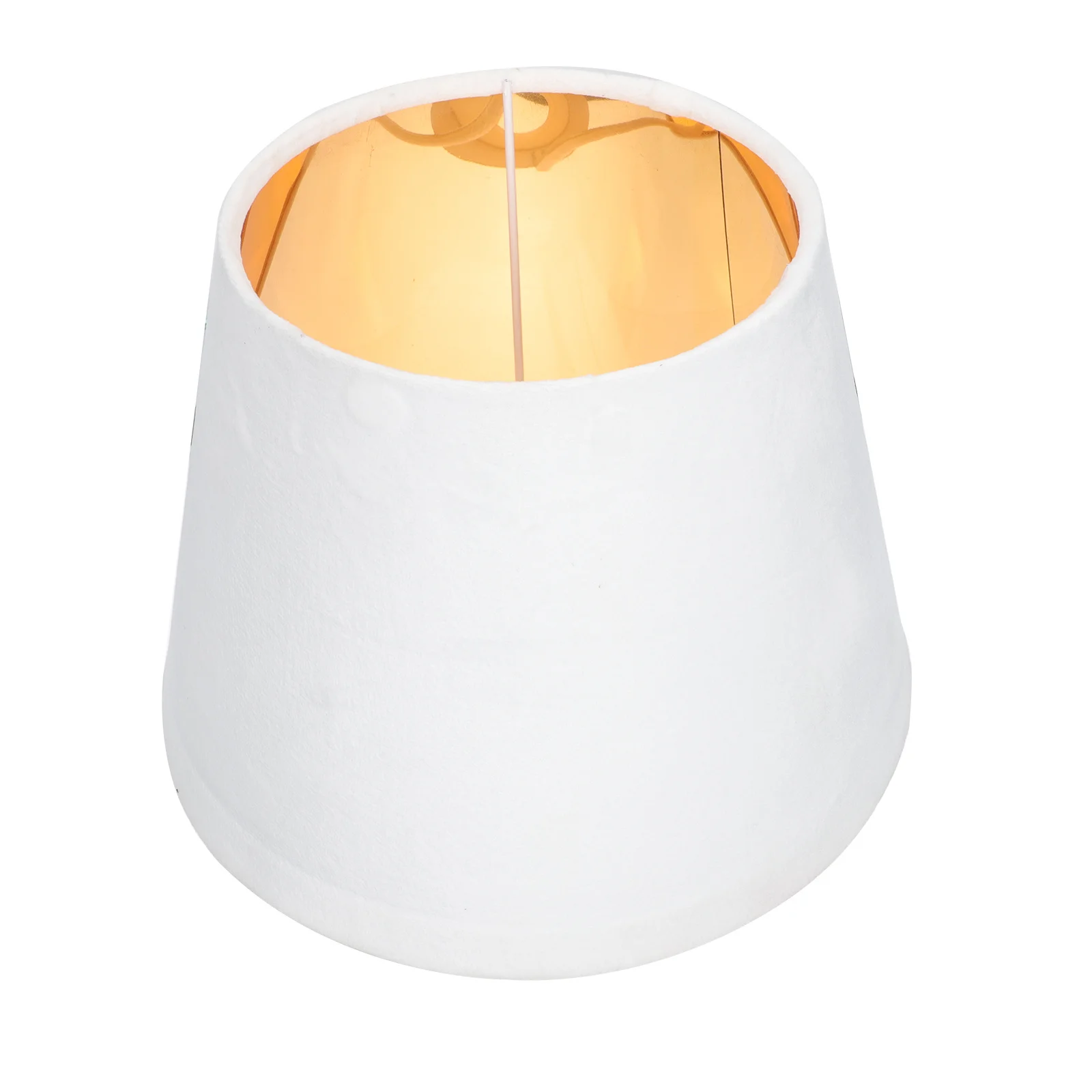 

Cloth Art Lampshade Gold Lining Simple Style Decorative Cover for Table Desk Library Dorm Stable Durable Easy Install