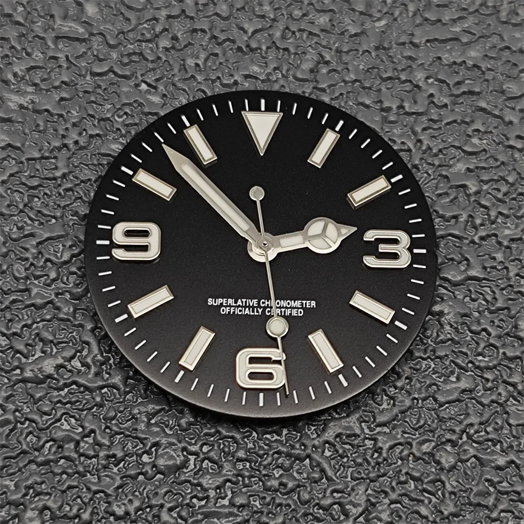 

Светящийся циферблат GBW9, циферблат NH35, циферблаты 28,5 мм или 31 мм для NH35A/4R35/NH34/NH36, аксессуары для механизмов, циферблат 369