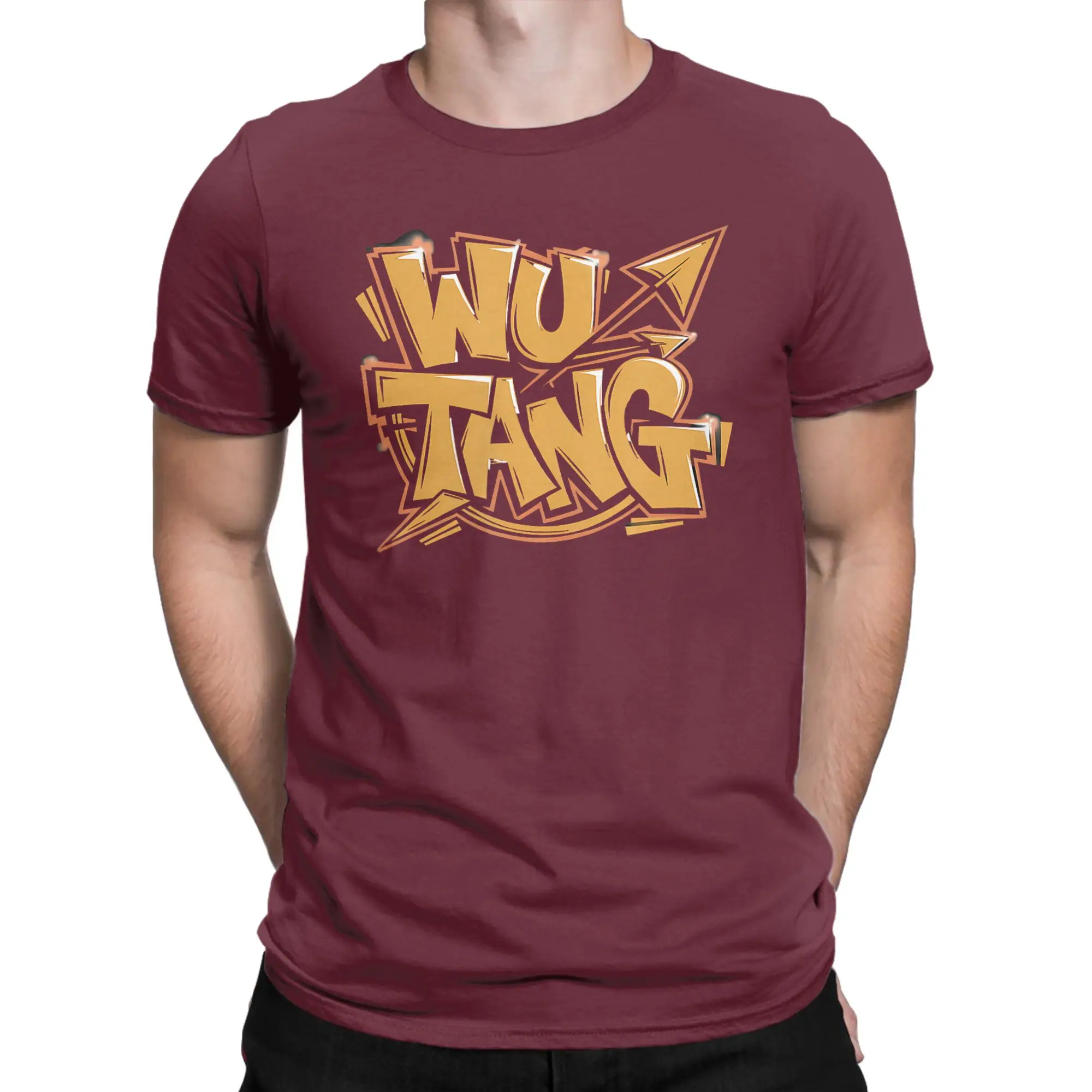 Legendary Rap Group Wu Tang Clan T Shirts Men Pure Cotton Vintage