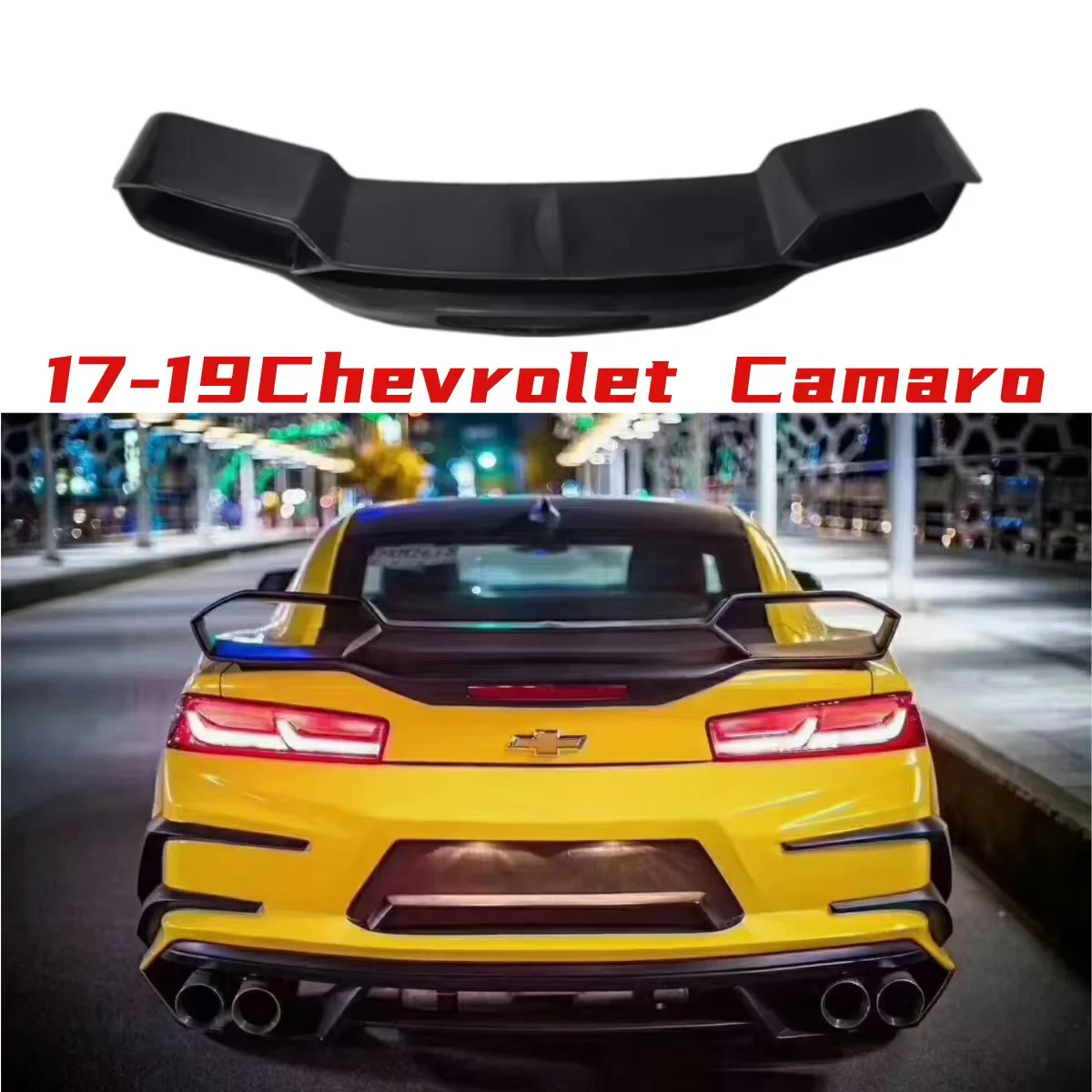 

Carbon Fiber Rear Trunk Lid Tail Wing Car Retrofit Spoiler Body Kit Accessories For Chevy Camaro Hornet 2016-2020