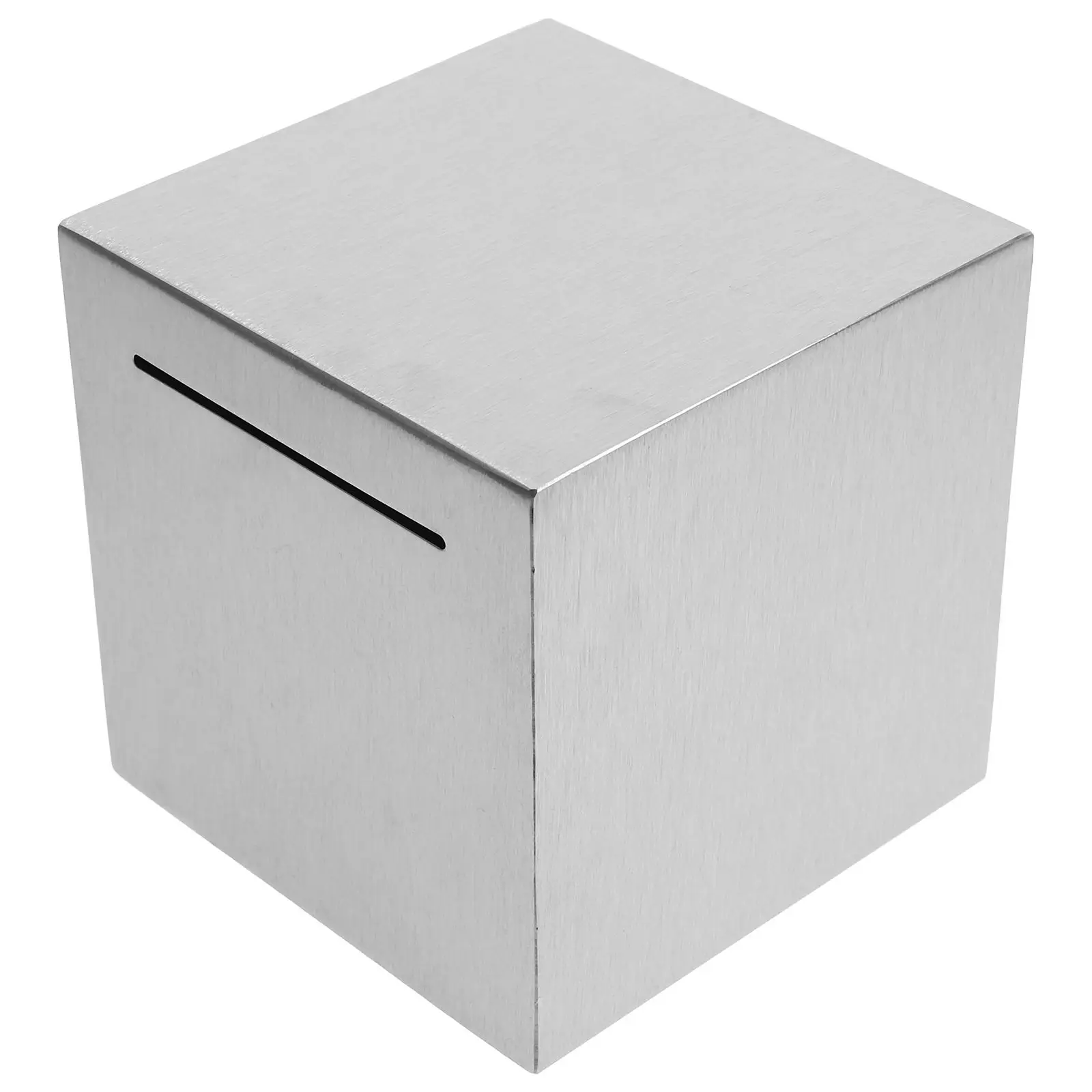 

Stainless Steel Bank 12 Cm Reusable Safe Metal Piggy for Adults Money Saving Box Home Office Metal Money Box Storage