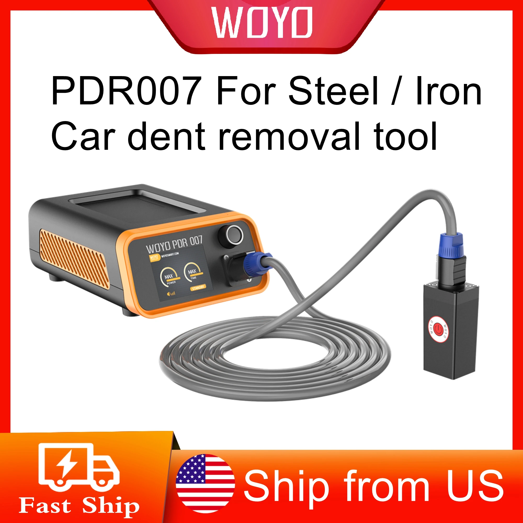 

WOYO PDR007 Hailstone PDR набор для стального материала кузов автомобиля, инструмент для ремонта вмятин автомобиля Железный корпус автомобиля