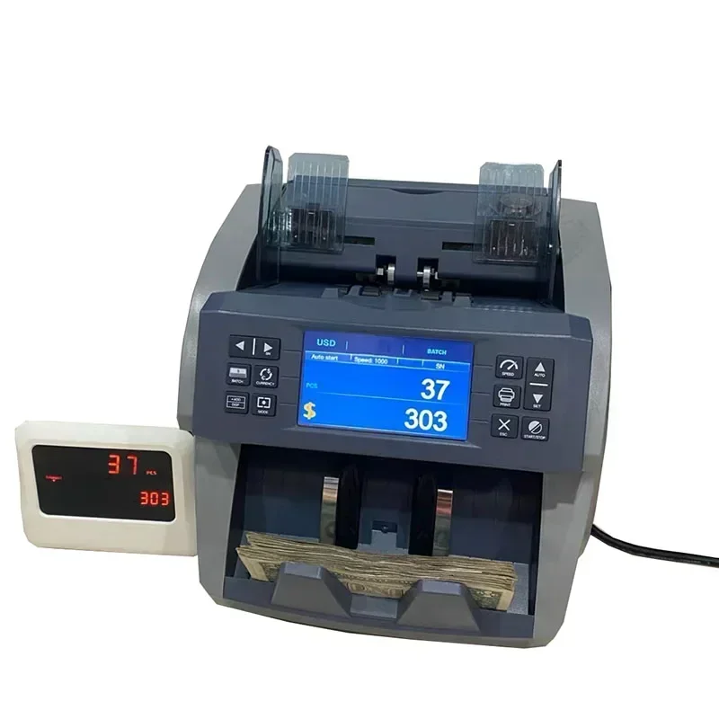 Best Seller First Sharing Good Banknote Counter Commercial Cash Register Counterfeit Bill Detector Anti-Counterfeiting Features