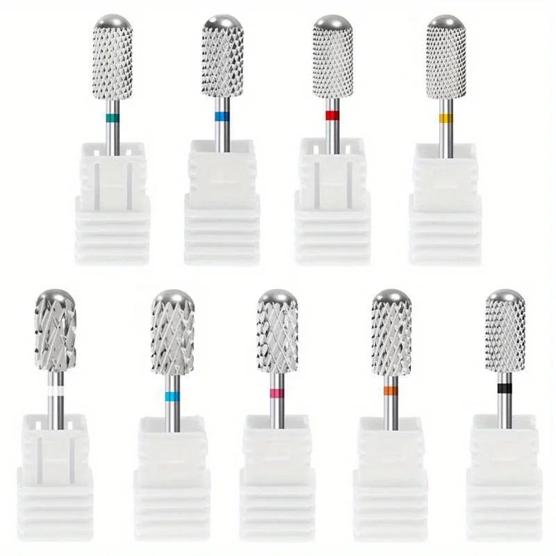 Tungsten Nail Drill Bit Rotate Burr Milling Nail Cutter Bits Electric Drill Machine For Manicure Pedicure Accessories Tools