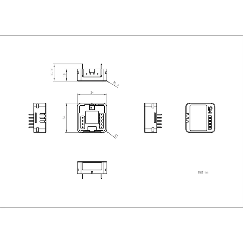 M5stack Atomic Echo Base Voice Recognition Base For M5 Atom Series AI Voice Recognition Interactive Systems