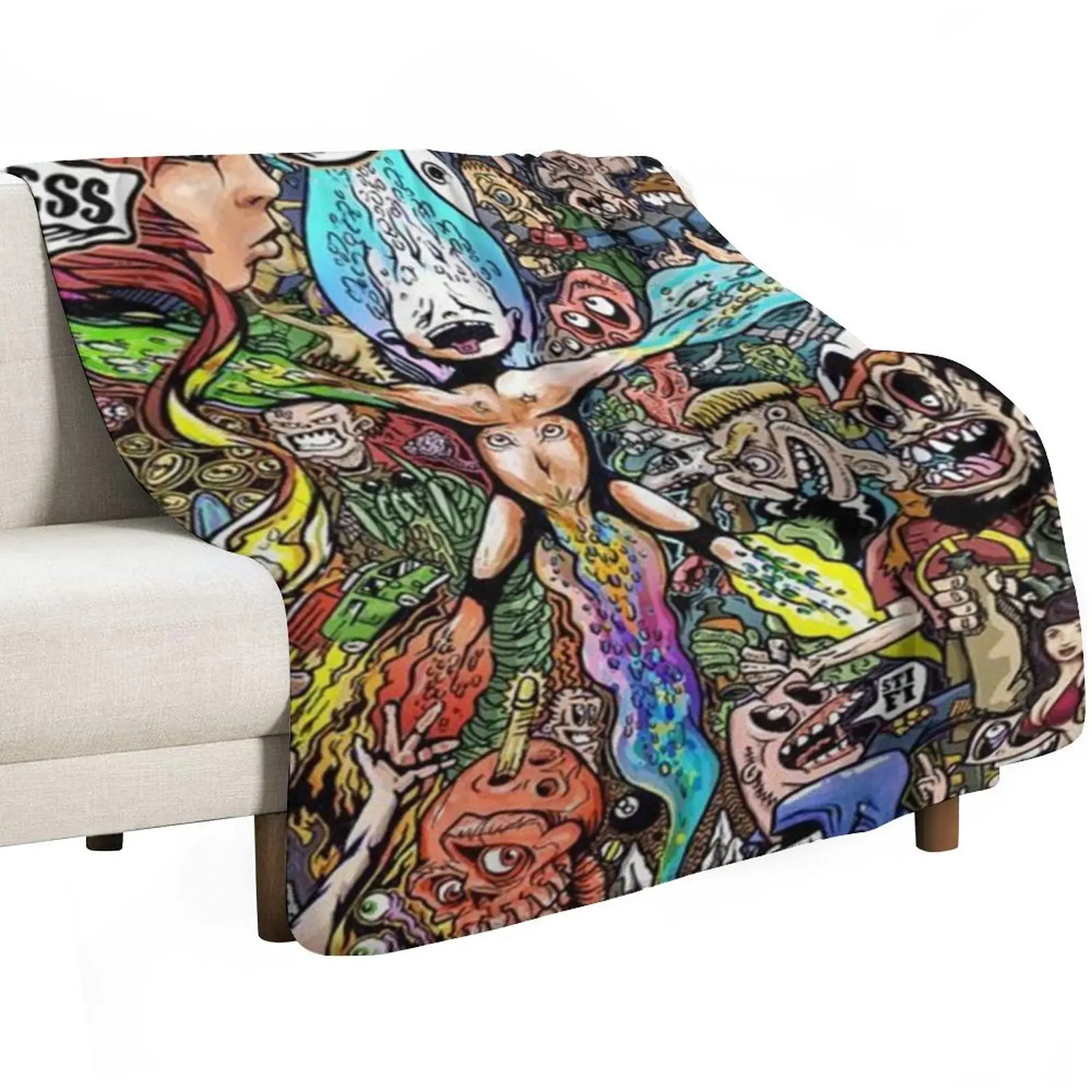 Sticky Fingers Caress Your Soul Album Cover Throw Blanket Warm Napping Blanket for Office Couch Bed