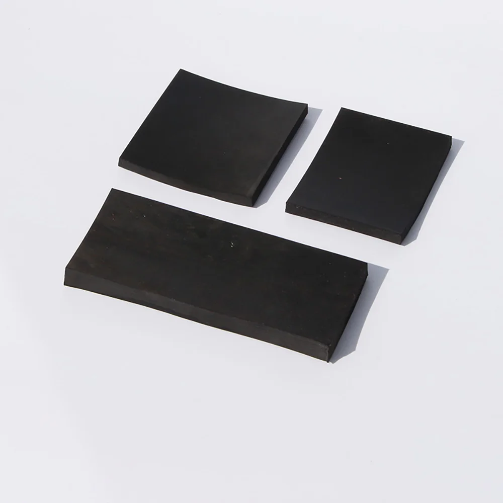 Square Rubber Sheet High Strength Abrasion Resistant Gasket 100x100mm 150x150mm Anti-shock Cushioning Pad Thick 10mm-50mm