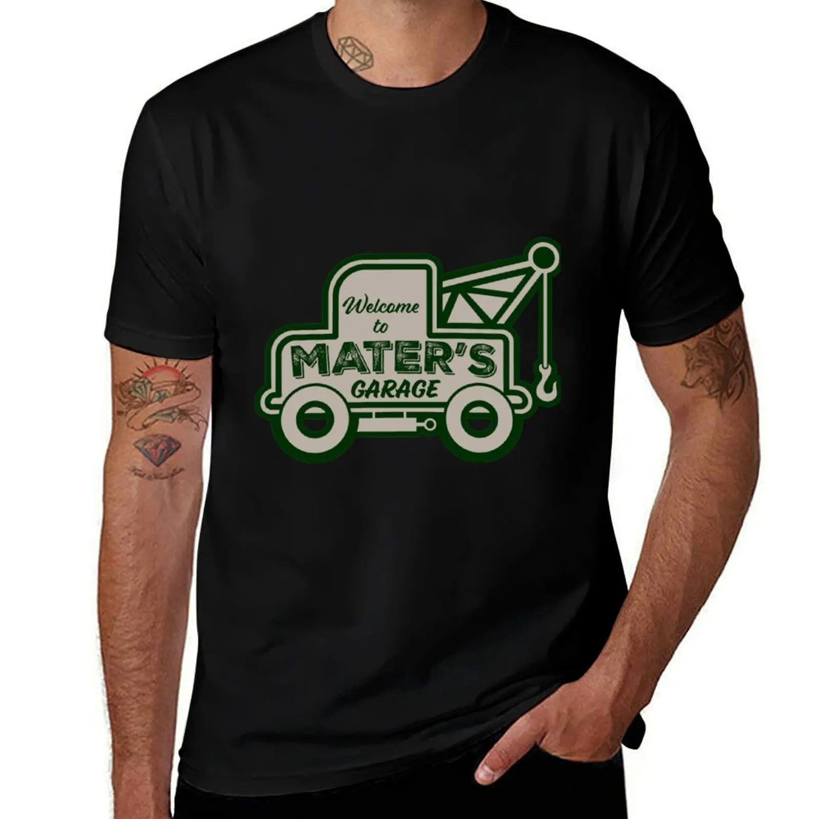 

Mater's Garage #3 T-Shirt man t shirt summer anime t shirts for man