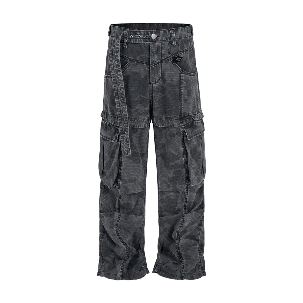 

Уличная одежда, винтажные брюки-карго с карманами2