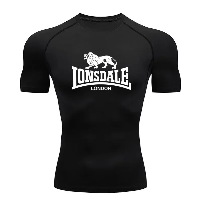 New Compression Shirt Men Fitness Gym Sport Running T-Shirt Rashgard Tops Tee Quick Dry Short Sleeve T-Shirt For Men RL0093