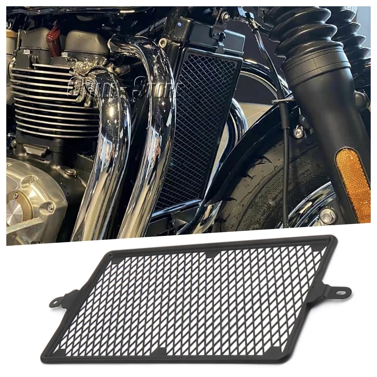 Motorcycle Radiator Guard Grille Cover For Triumph Bonneville T120 T100/Speed Twin/Thruxton RS/Street Twin Fuel Tank Protector