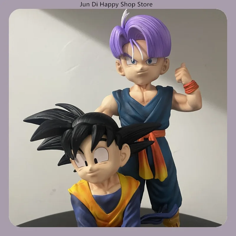Dragon Ball Goten Sentado Pose & Trunks Pose de pie Figura de anime Estatua Decoración de escritorio Regalo