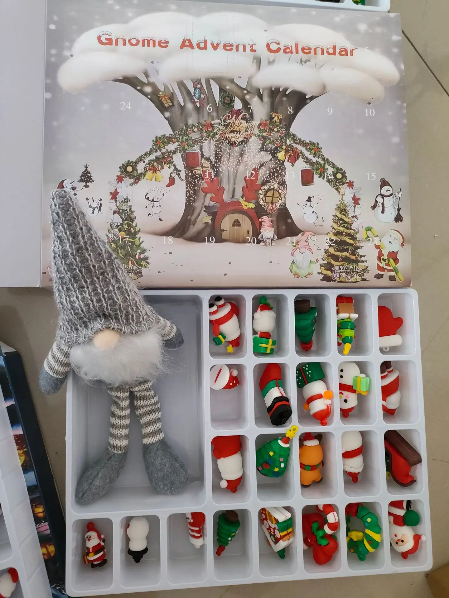 

Новый рождественский гоблин, плюшевая слепая коробка, подвеска, 24 сетки, слепая коробка с обратным отсчетом, праздничная атмосфера, украшение для рождественской елки, подарок