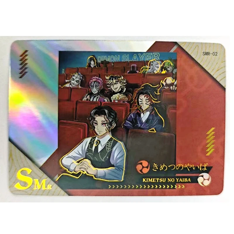 Demon Slayer Tsuyuri Kanao Kanroji Mitsuri Nezuko Anime Characters Bronzing Collection Flash Card Cartoon Toys Christmas Gift