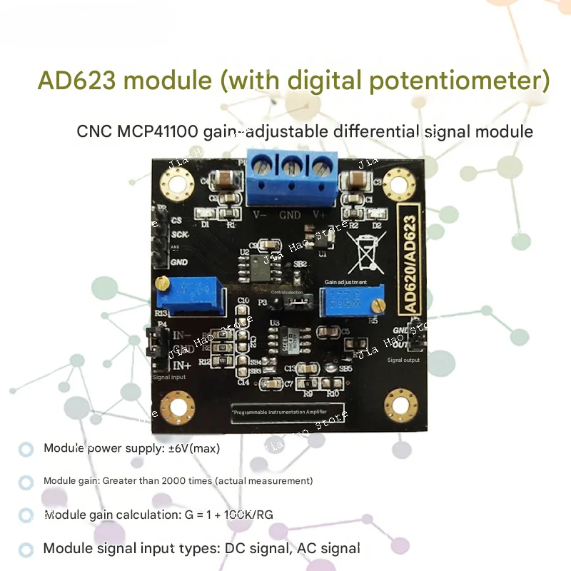 Image 3: Module AD623, potentiomètre à commande numérique MCP41100