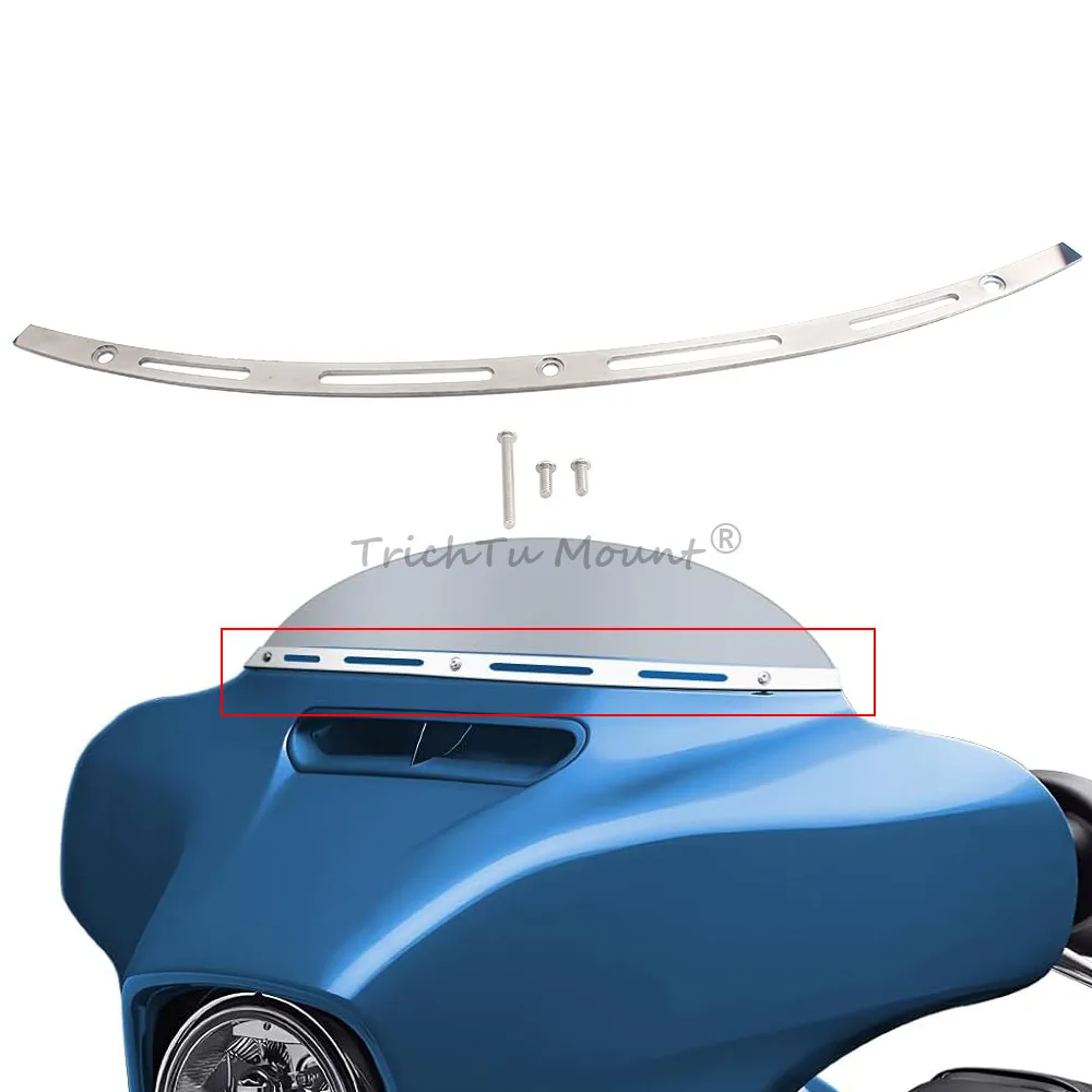 

Обшивка для мотоцикла на лобовом стекле и полосе для лобового стекла для Harley Davidson Electric Glide/ Street Glide аксессуары 2014 +