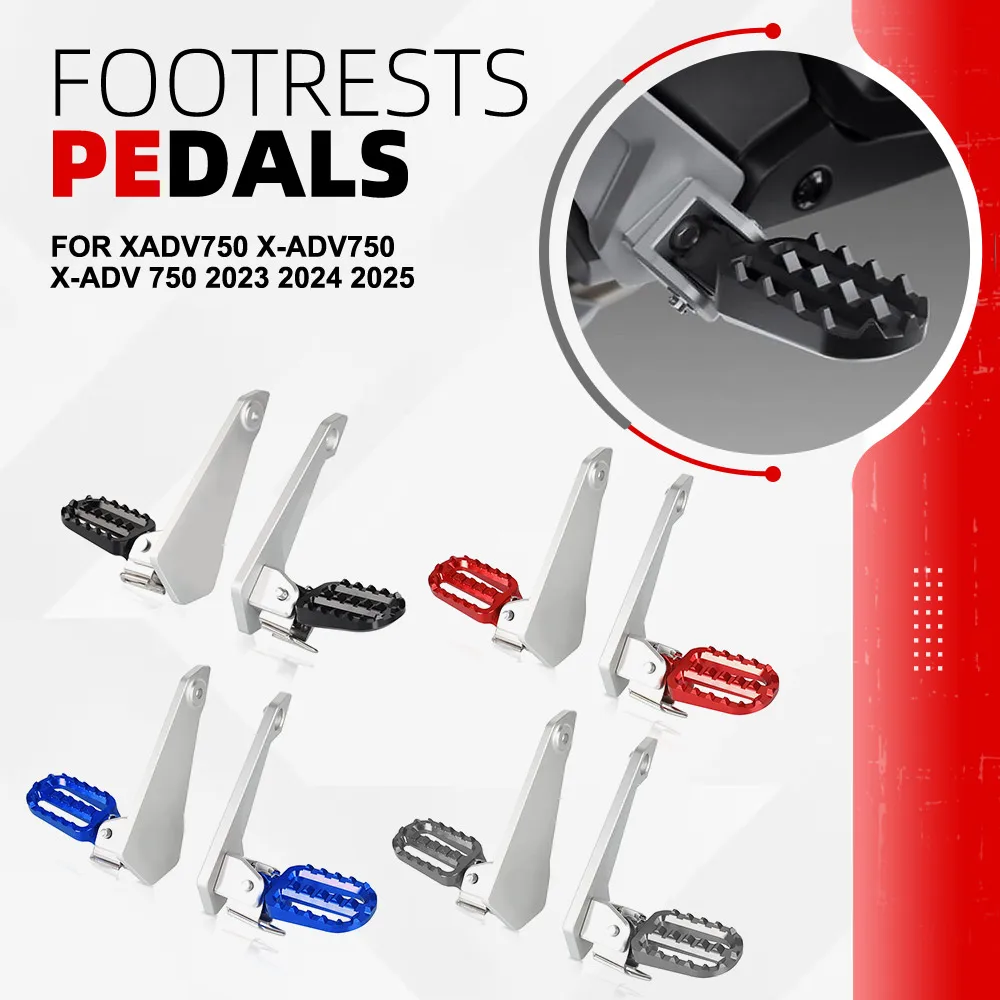 

FOR HONDA X-ADV 750 XADV 750 2021-2025 Motorcycle Accessories Driver Off-roading Foot Pegs Pedal Passenger Rear Folding Footrest