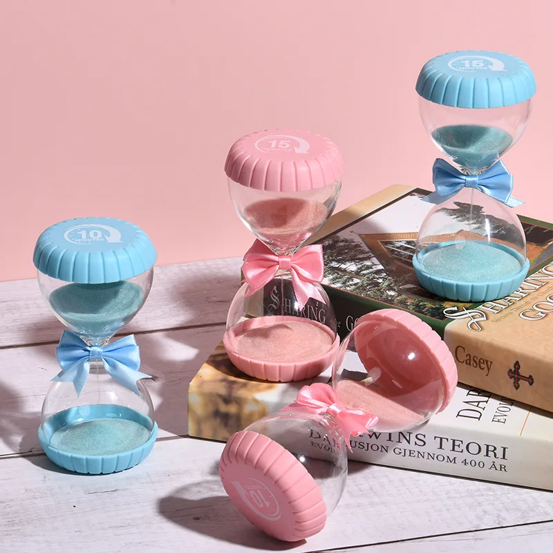 

HomeSoft rubber striped cover DIY hourglass timer 10-15 minutes self-stick emoji pack anti-fall creative gift desktop decoration