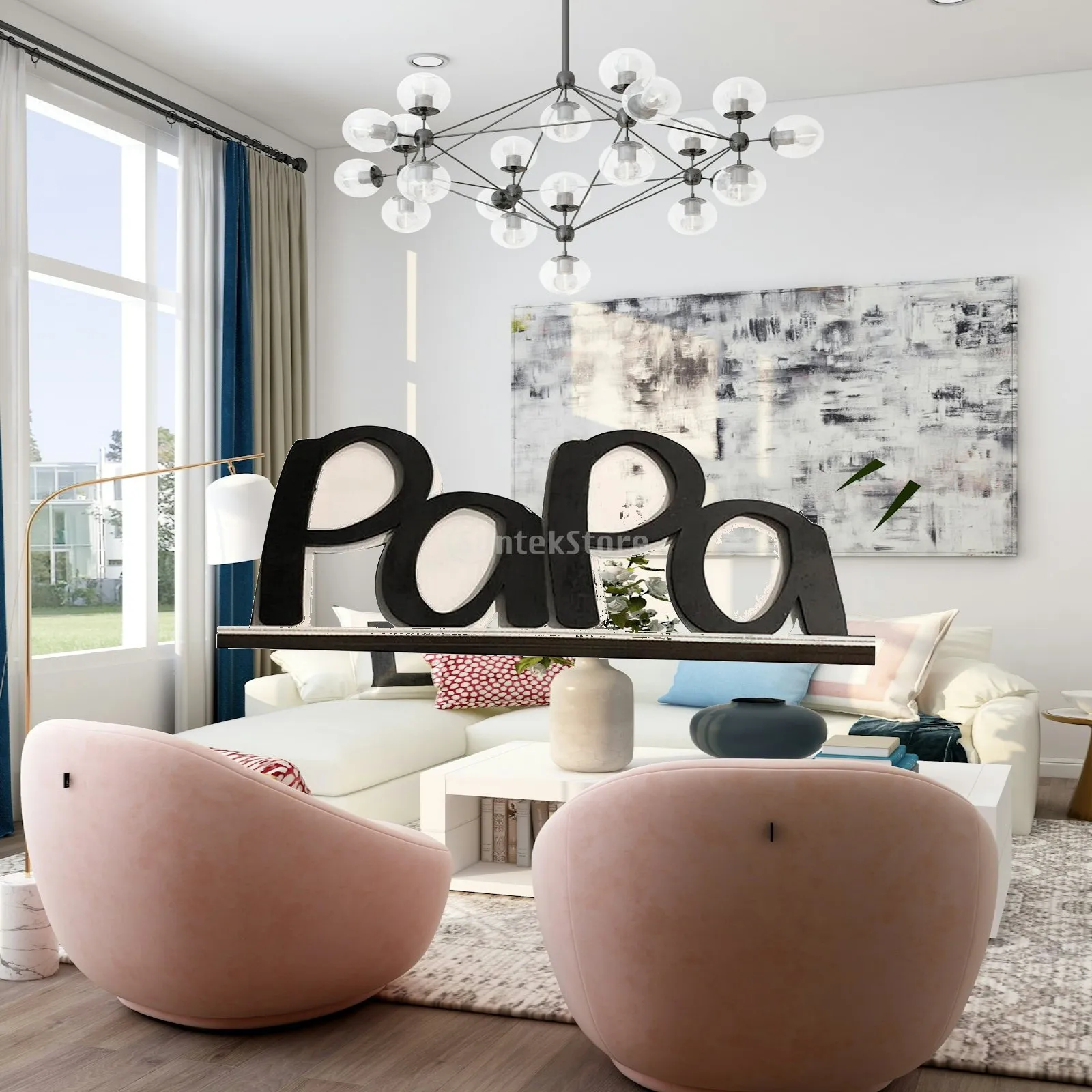 Dad/Papa Letters Wooden Image Desktop Decor Father's Day Gifts