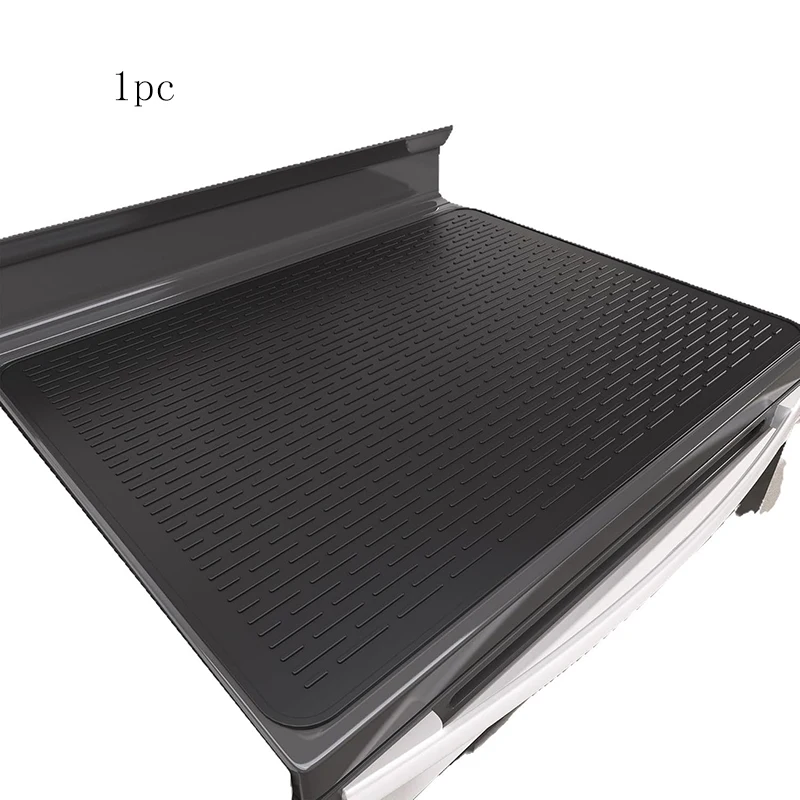 Extra-Large Silicone Cooktop Protector 71x51cm Black - Multi-Use Mat for Electric Stove Glass Ceramic & Oven