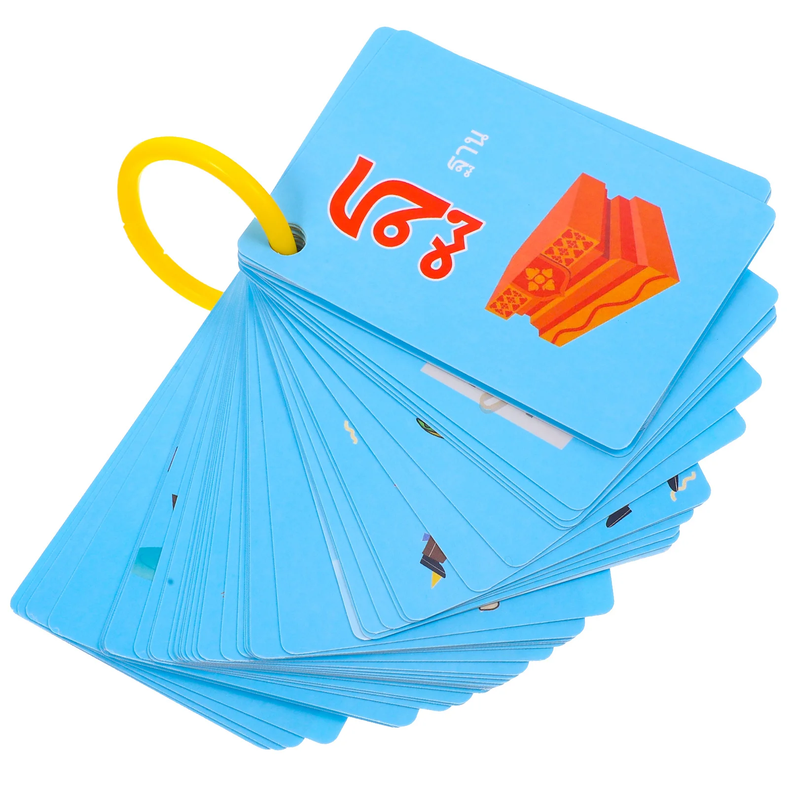 90 carte didattiche Schede flash per vocabolario Flashcard leggere e facili da riporre per lo sviluppo delle lingue dei bambini Studio portatile