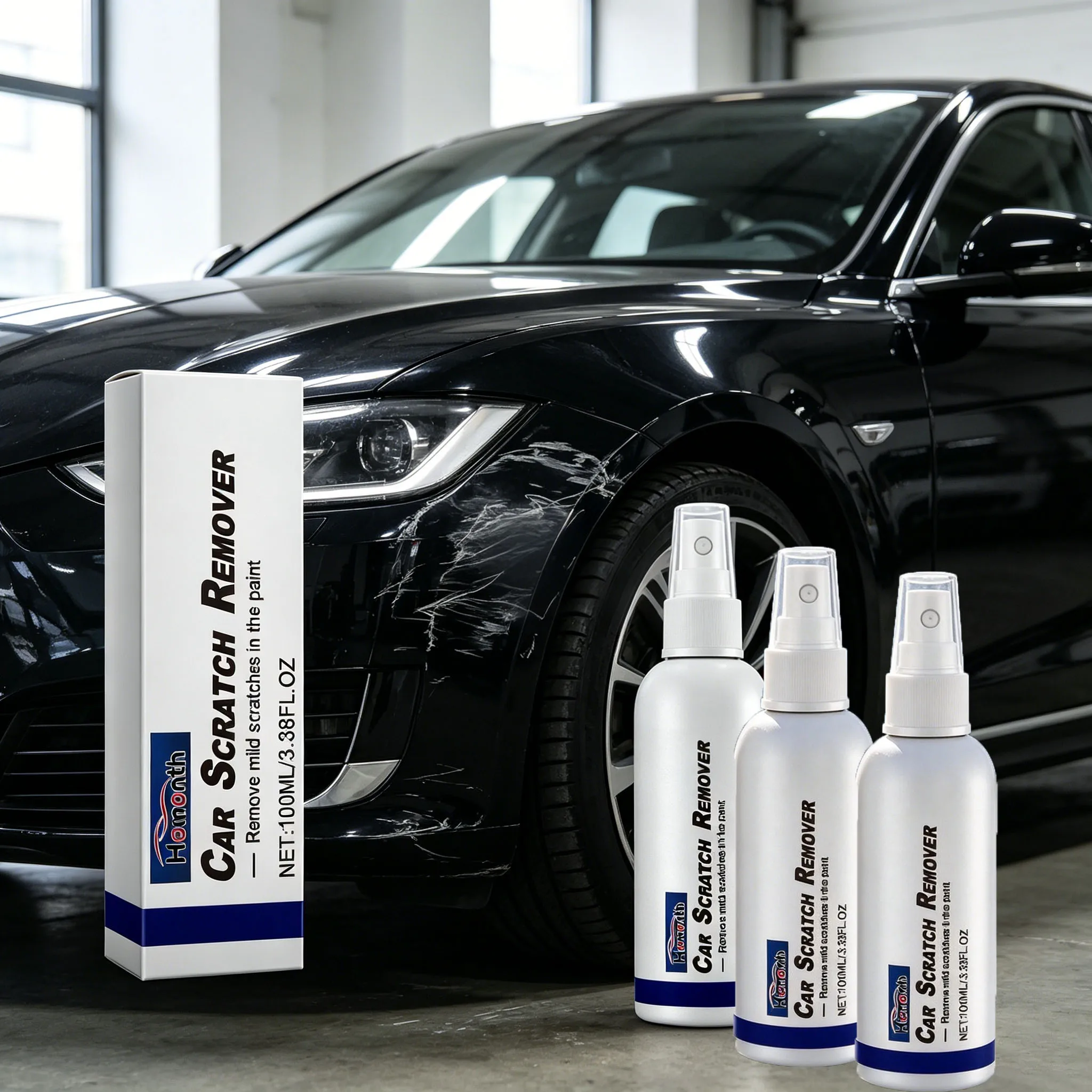 Car Scratch Remover Spray Body Paint Scratch Repair Wipe Swirl Marks Restore Smoothness Surface Enhance Anti-Fouling Performance