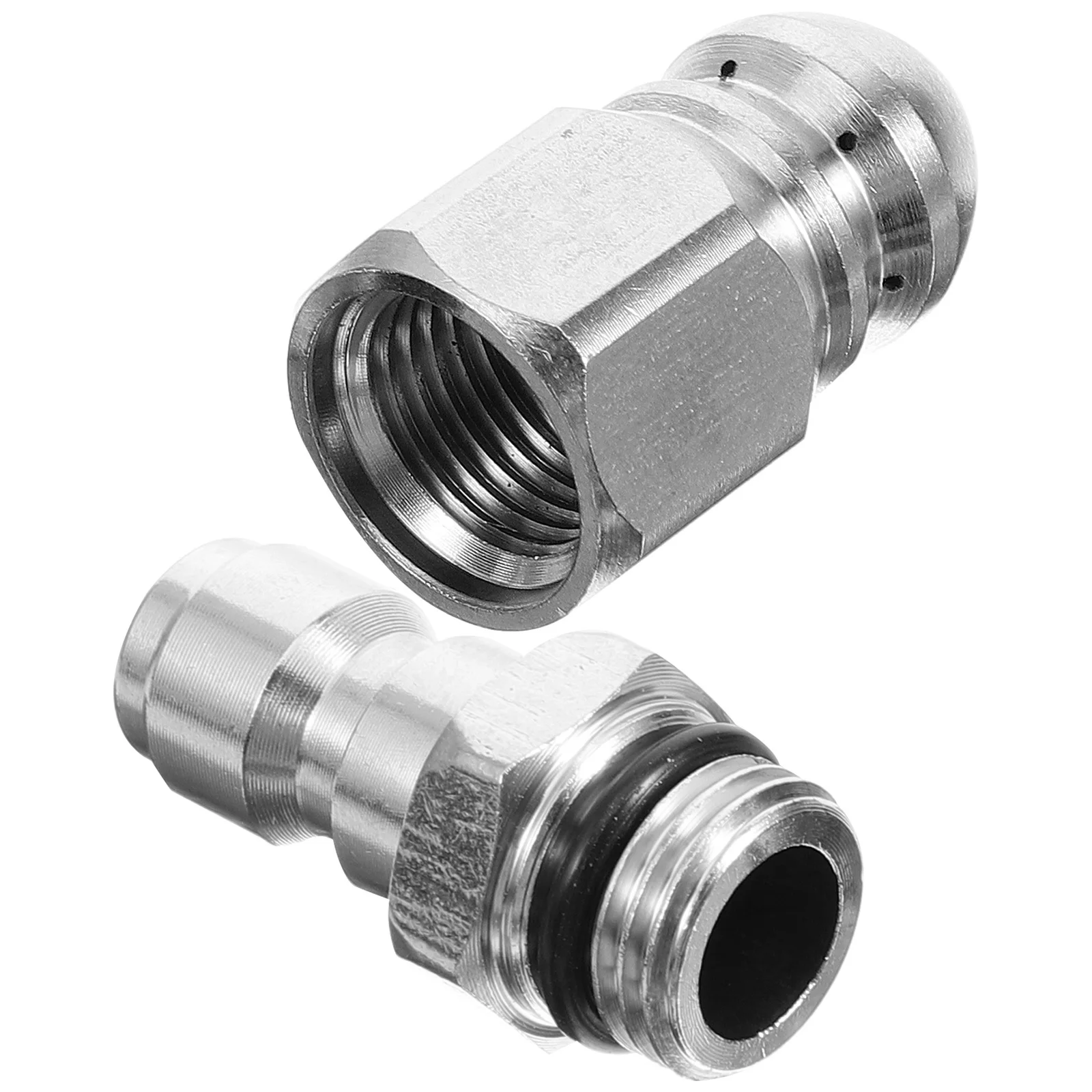 

High Pressure Nozzle Stainless Steel For Drain Cleaning Tool Kitchen Sewer Unclogging Rotating Washer Accessory