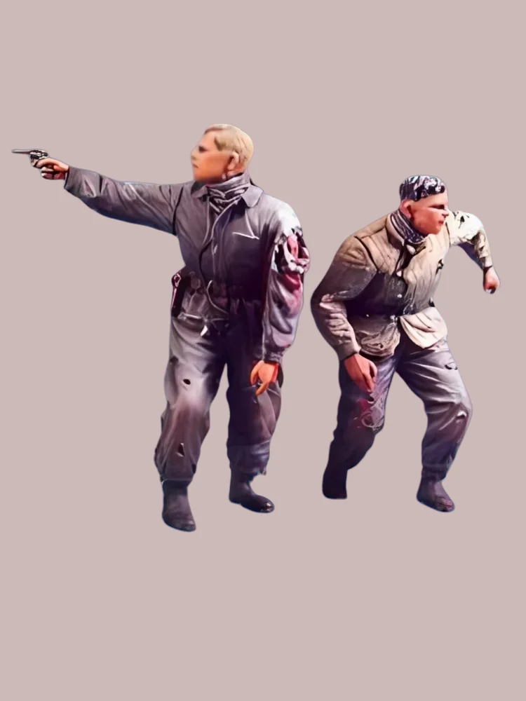 

1/35 Resin Figure unpainted model Kit, evacuated Soviet tank crew, unassembled and unpainted GK