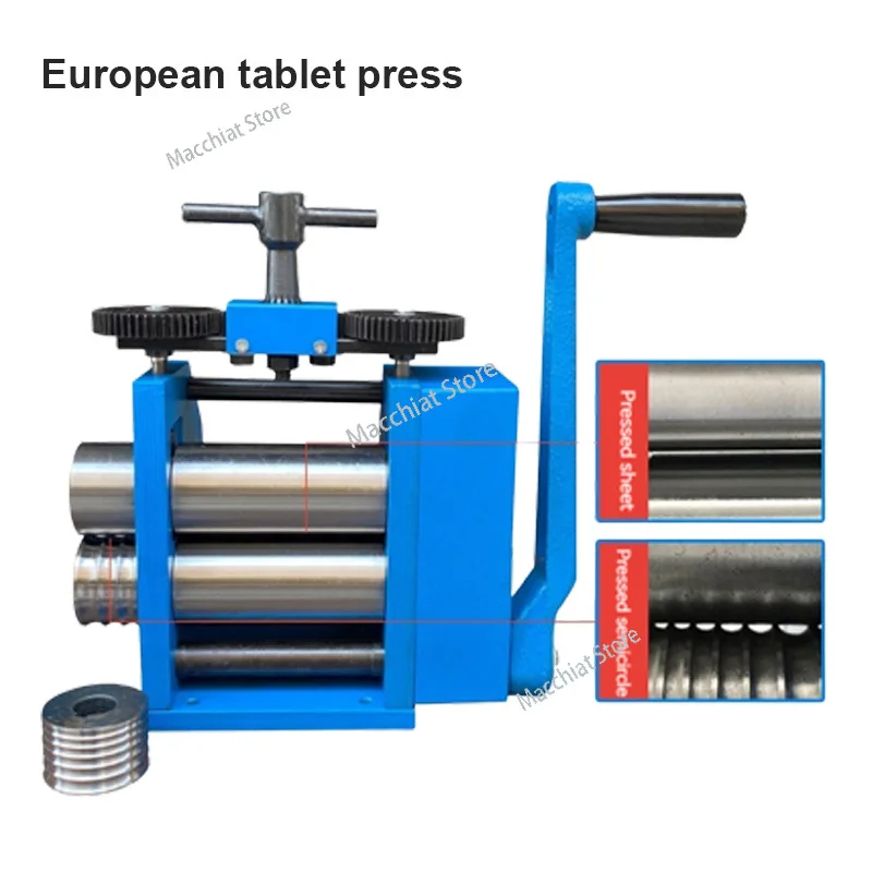 Manual Rolling Mill Machine For Household Gold And Silver Bracelet Ring Jewelry Press Tabletting Tools