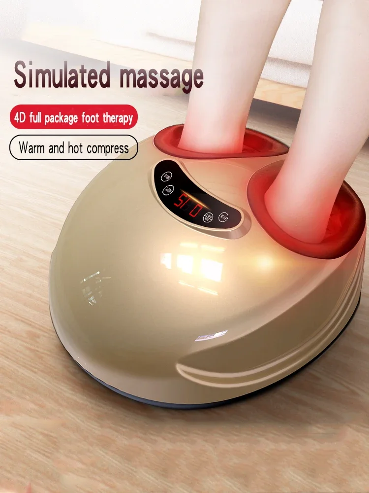 Electric acupressure foot massager, leg and foot massager, kneads and presses the feet to clean the massage device.