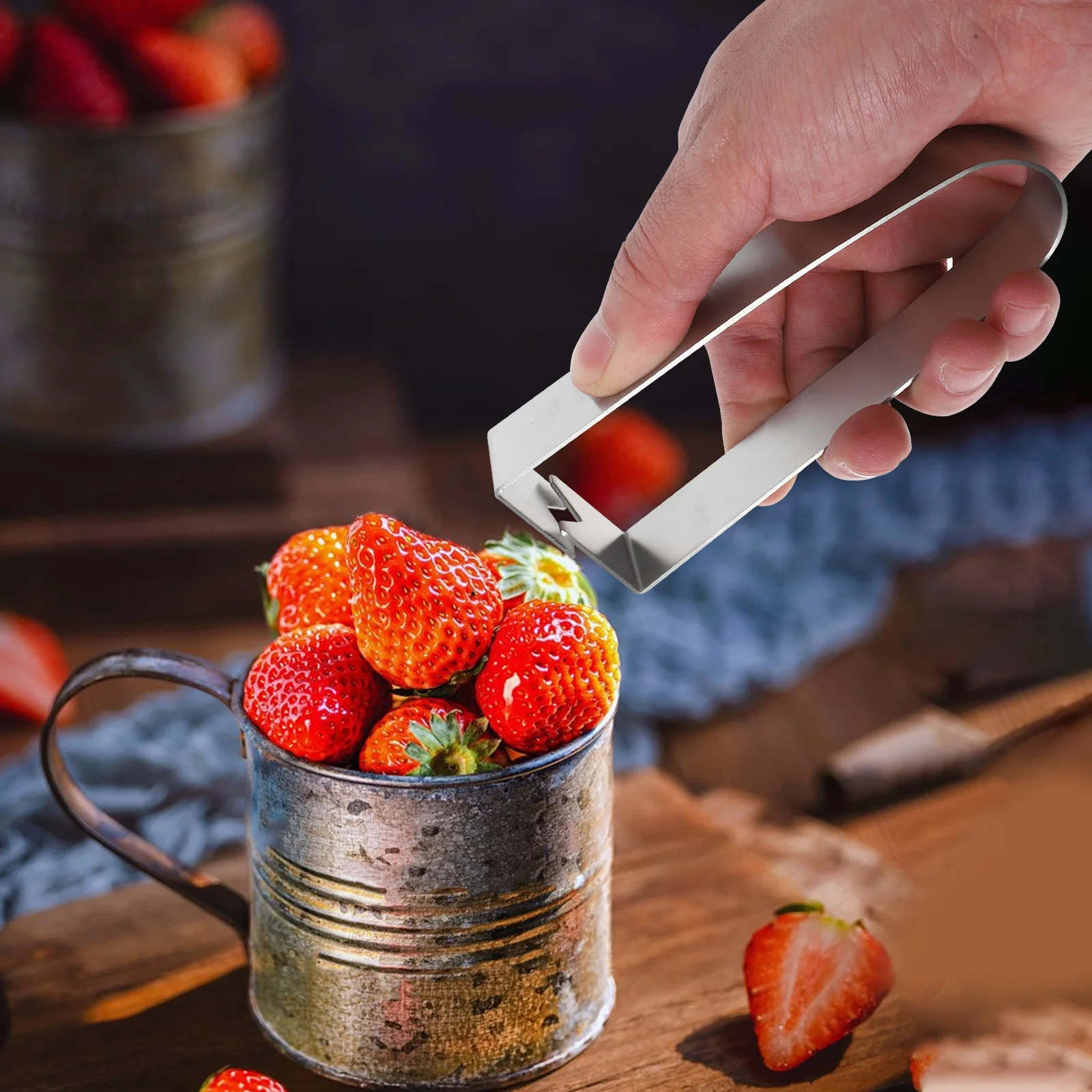 

2 шт. инструменты для зачистки листьев из нержавеющей стали, эргономичные портативные кухонные инструменты, многофункциональный аксессуар для зачистки шипов, ежедневное использование