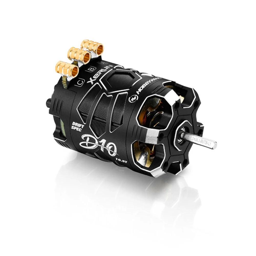 HobbyWing XeRun D10 محرك مستشعر بدون فرشاة 10.5T(4600KV) 13.5T(2900KV) 2S Lipo 1:10 RC سيارة خفيفة الوزن لسيارة الانجراف RC 1/10