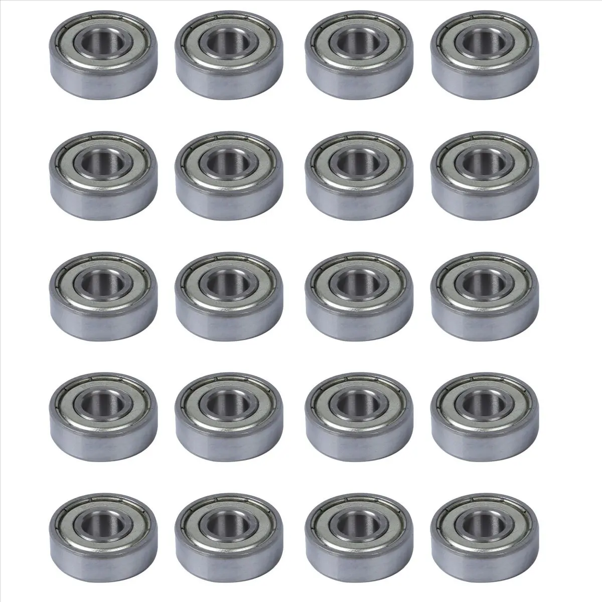 AS94-20 Stück einzelne abgeschirmte 608Z Miniatur-Rillenkugellager