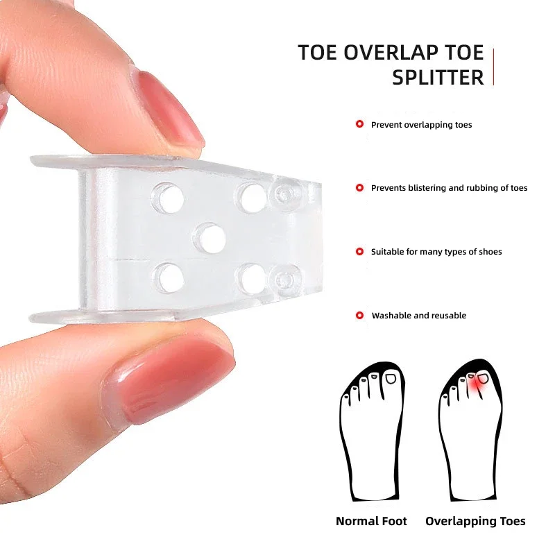 Foot Care Tools Toe Orthosis Clip Pads Big Foot Bone Care Tools Splitter Thumb Hallux Valgus Bunion Corrector Overlap Separators