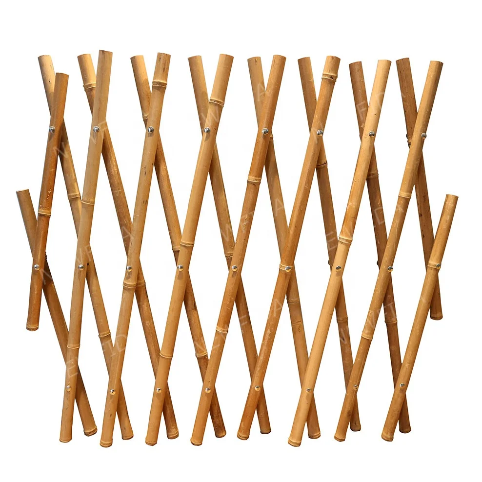 Handcrafted Large Natural Bamboo Trellis Fence Retractable Screen for Fencing Trellis & Gates