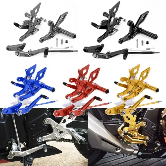 

Adjustable Rider Rear Set Rearsets Footrest Footpegs Foot Rest Pegs For Honda CB500F CBR500R 2013-2022 CB500 CBR 500 F R