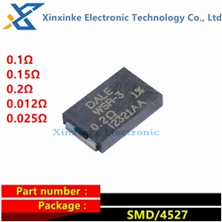 WSR-3 DALE 3W 0.1/0.15/0.2/0.012/0.025 ohm resistori di rilevamento della corrente-SMD 3watt 1% 75PPM resistore di potenza in lega di precisione 100mΩ