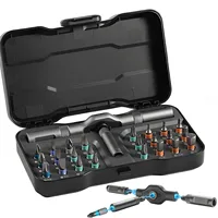 VMAN 24in1 Multifunction Ratchet Screwdriver Set Multi Magnetic Bits Mini Repair Tool Kit Household Tool For PC & Desk Etc.
