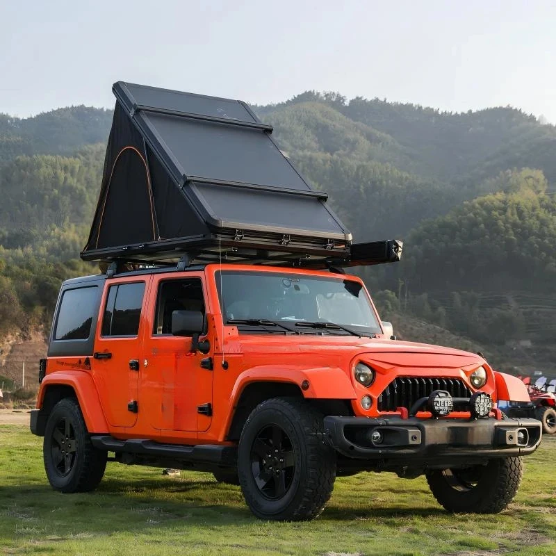 Hot Selling OEM Factory New Aluminum Alloy Triangular Outdoor Automatic Tent Camping Car Roof Triangu High Quality